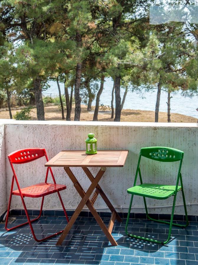 Summerday Villa Private Beach Néa Iráklia Exterior foto